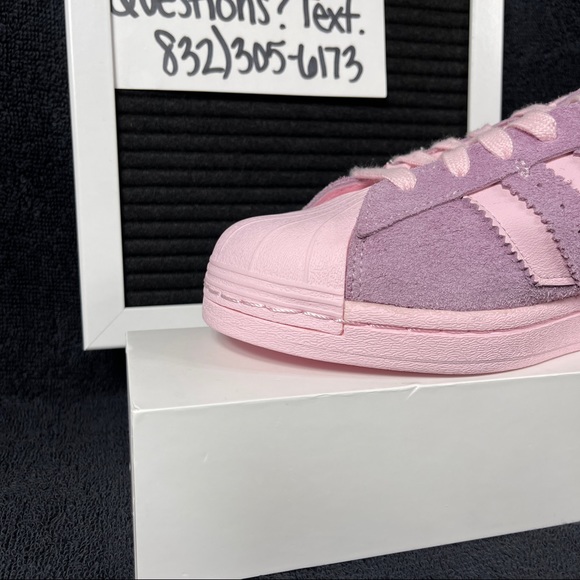 ADIDAS SUPERSTAR MINIMALIST ICONS CLEAR PINK WOMENS SHOES SIZE 9 PURPLE MENS 8 N - Picture 6 of 10